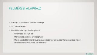 Felmérési alaprajz